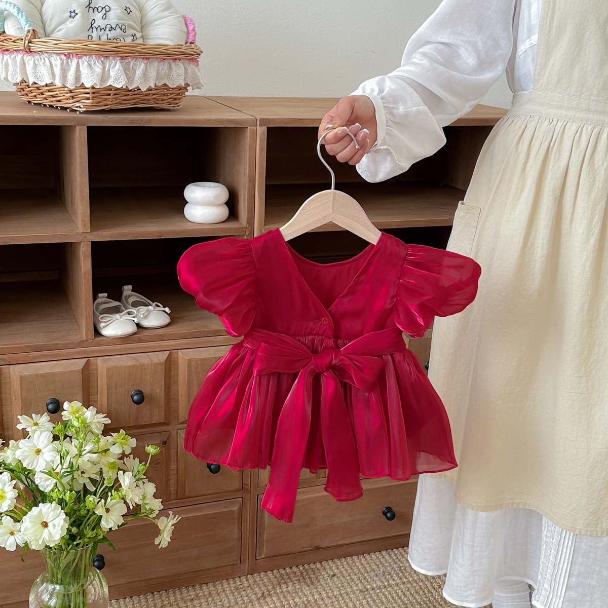 Children's Puff Sleeve Dress