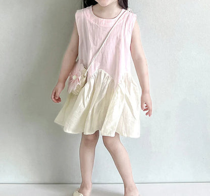 Children's Summer Dress + Flower Bag