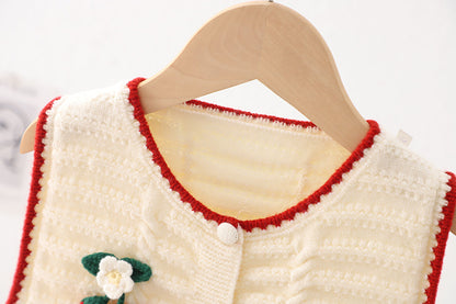 Chaleco de punto para mujer Cherry para niños 