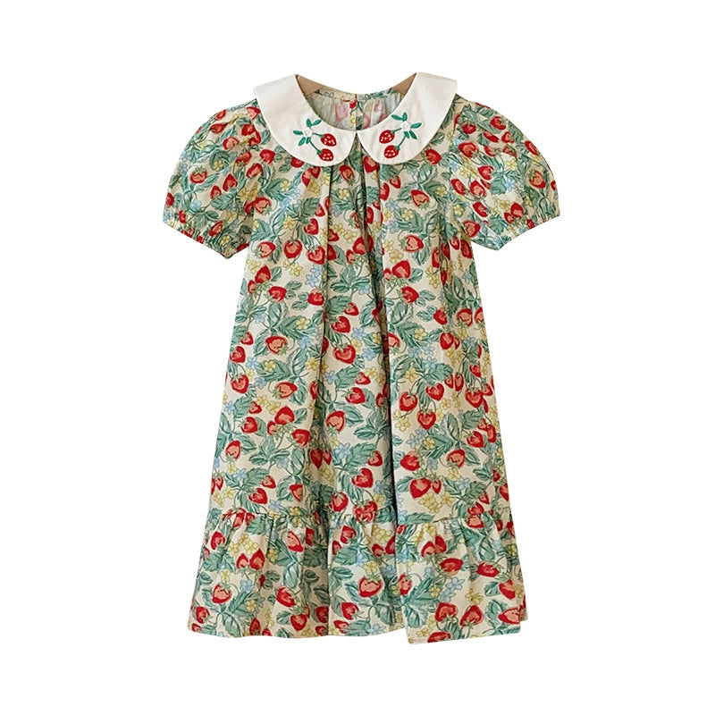 Delicate Strawberry Children's Dress