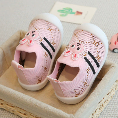 Kids' Sneakers with Soft Sole and Bunny Design
