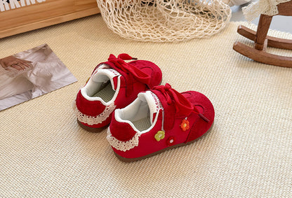 Children's Fashion Sneakers with Little Flowers