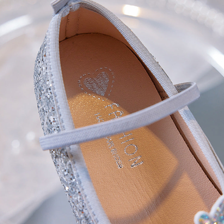 Children's Butterfly Shoes with Glitter