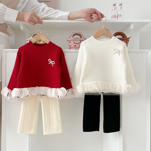 Girls’ Outfit with Hem Details