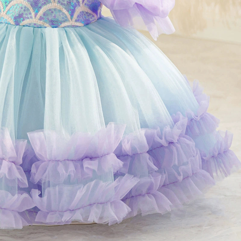 Mermaid Tulle Dress for Girls