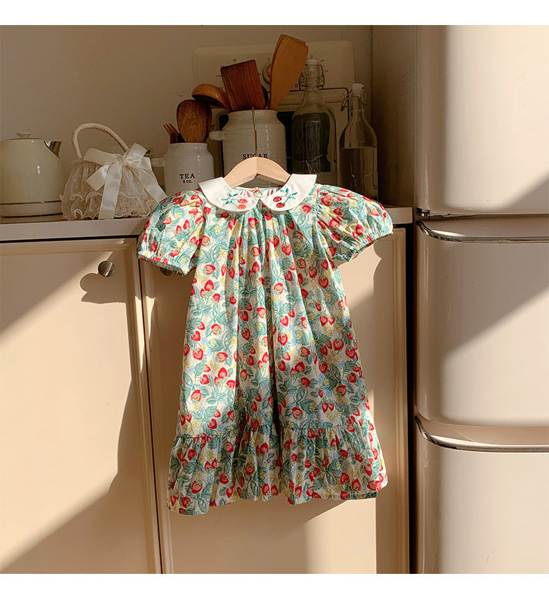 Delicate Strawberry Children's Dress
