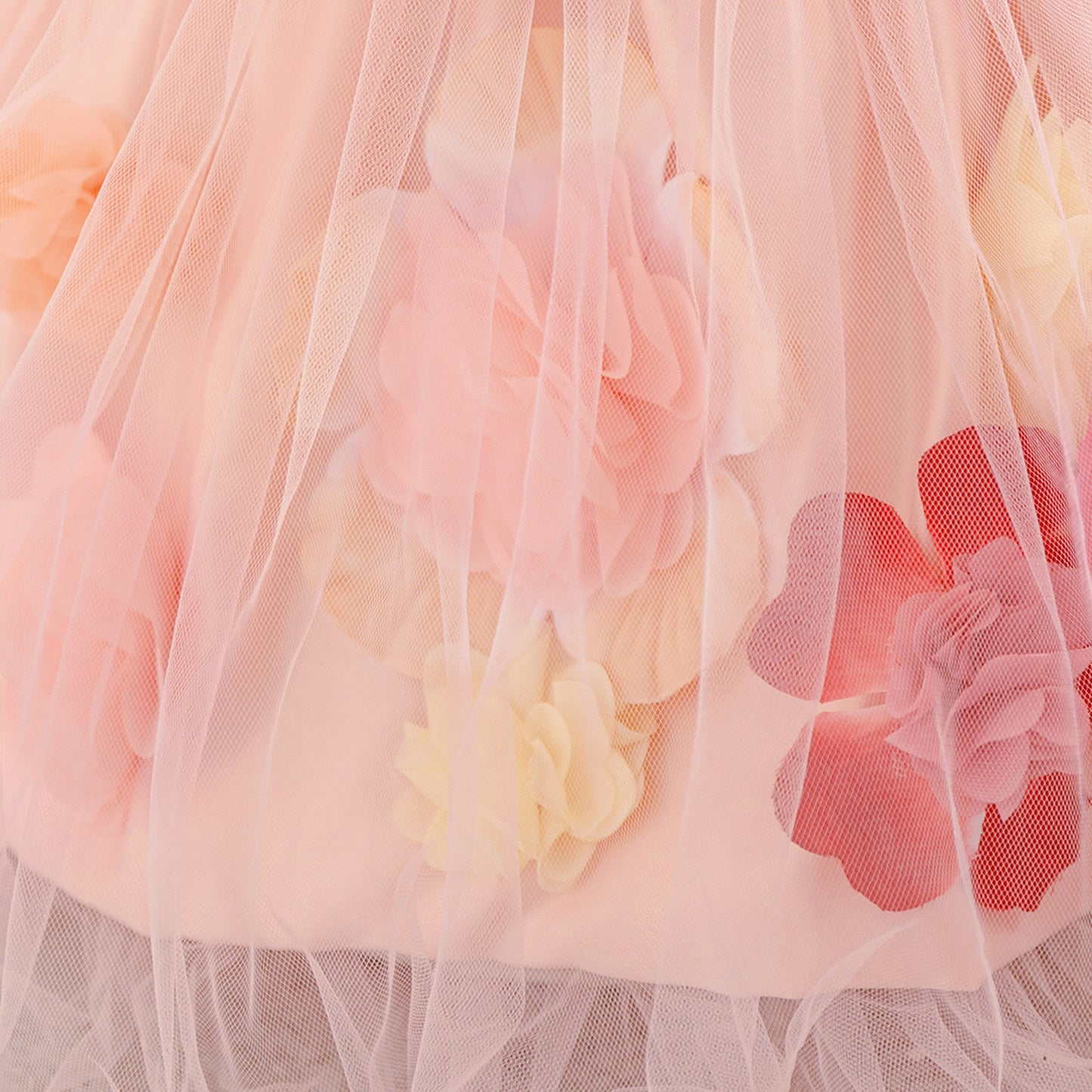 Vestido Infantil Barra Flores