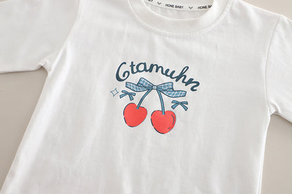Children's 3-Piece Set with Cherry Print