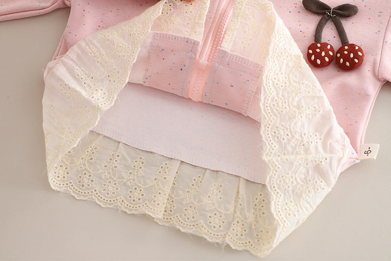 Children's 3-Piece Set with Cherry Print