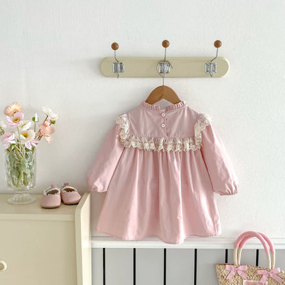 Children's Embroidered Bow Dress