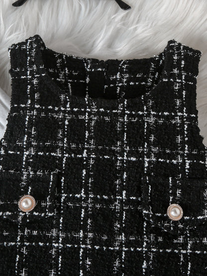 Children's Tweed Dress + Long Sleeves