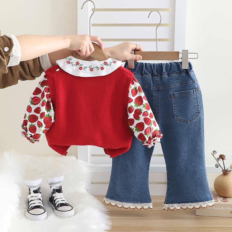 Children's Set 3 Pieces Strawberry Shortcake
