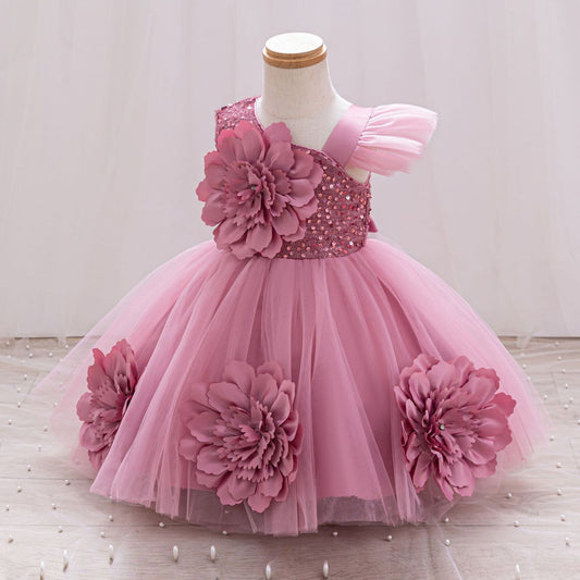 Children's Party Dress Flowers