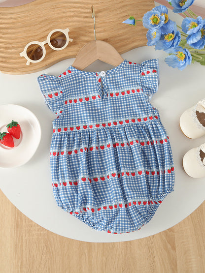Blue Strawberry Girls' Bodysuit