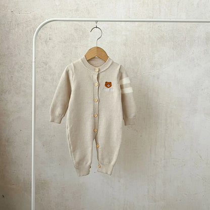 Children's Knitted Bear Jumpsuit