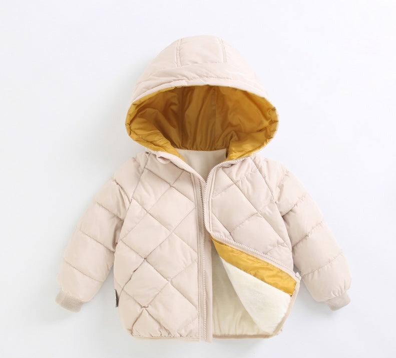 Chaqueta cálida con capucha para niños 