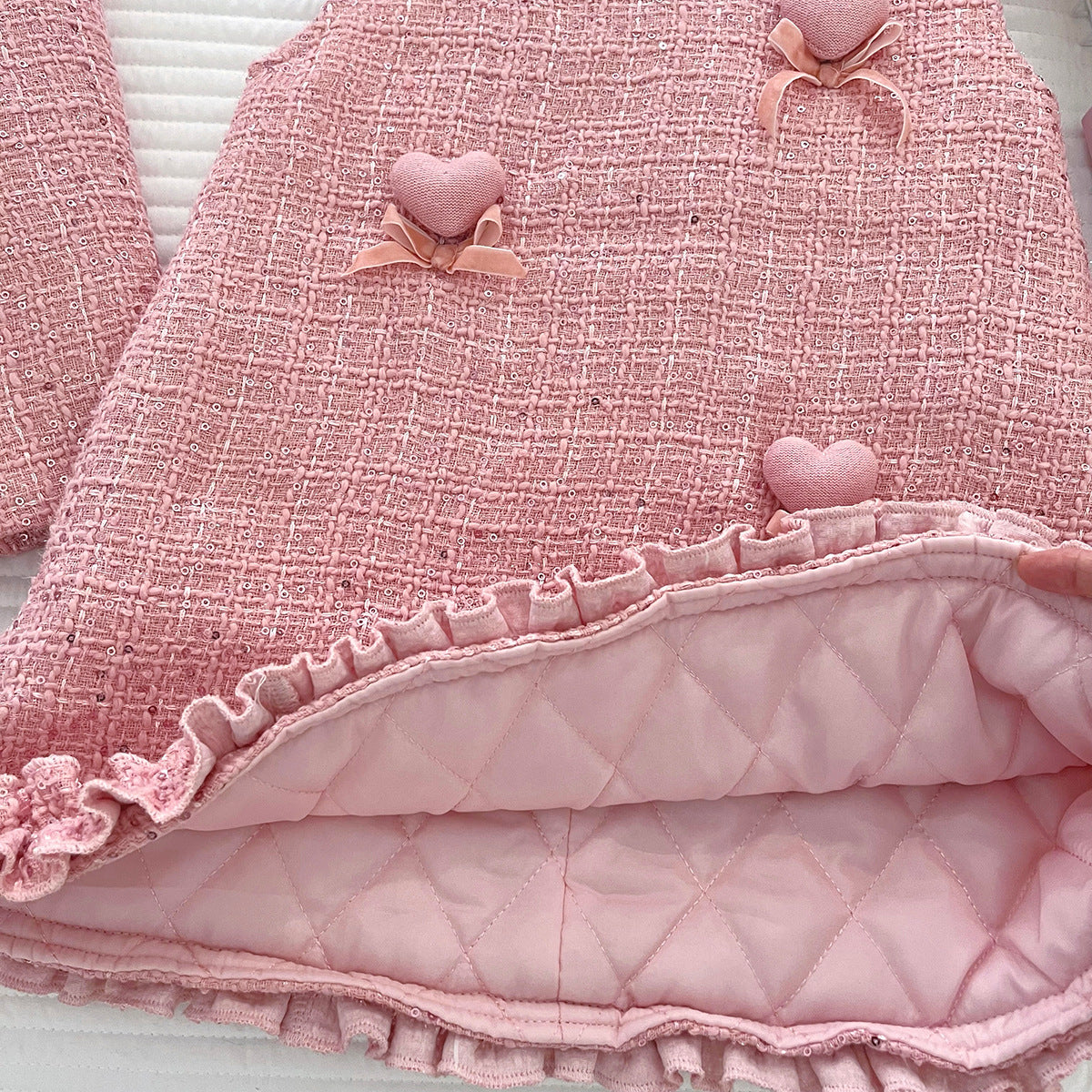 Dress + Tweed Jacket with Bows