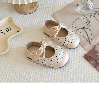 Children's Polka Dot Shoe with Bow