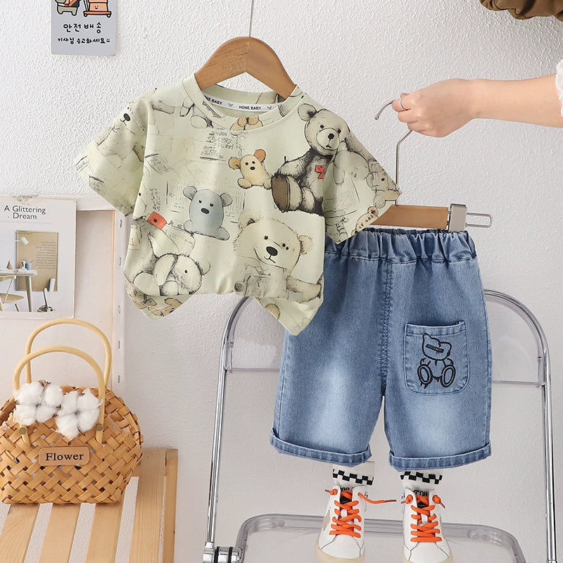 Boys' Bear and Jeans Outfit