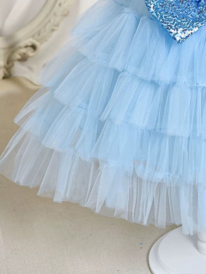 Bright Blue Children's Dress