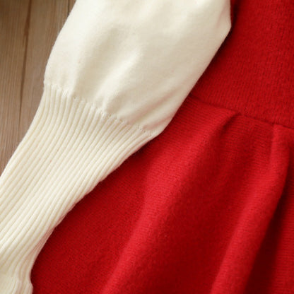 Children's Winter Dress with Bows