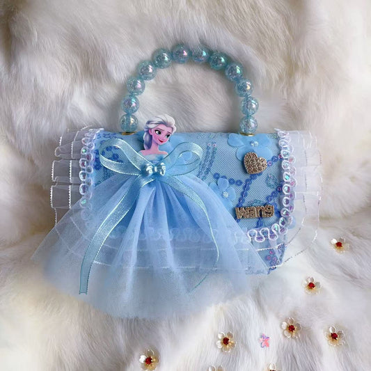 Children's Bag with Bow and Flower