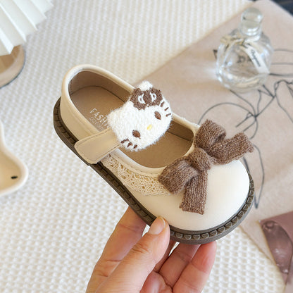 Lace Balloon Thick Sole Kids Sandals Lightweight Walking Shoes