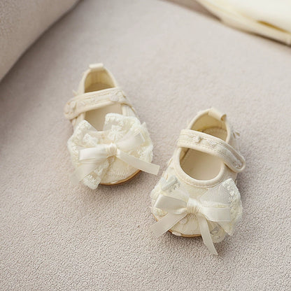 Girls' Shoes with Lace Bow