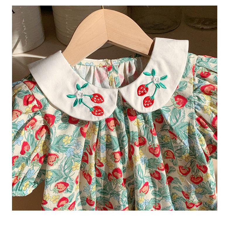 Delicate Strawberry Children's Dress
