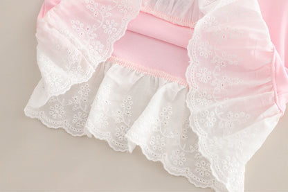 Children's 3-Piece Denim Set with Bows