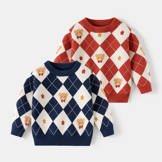Children's Knitted Bear Sweater
