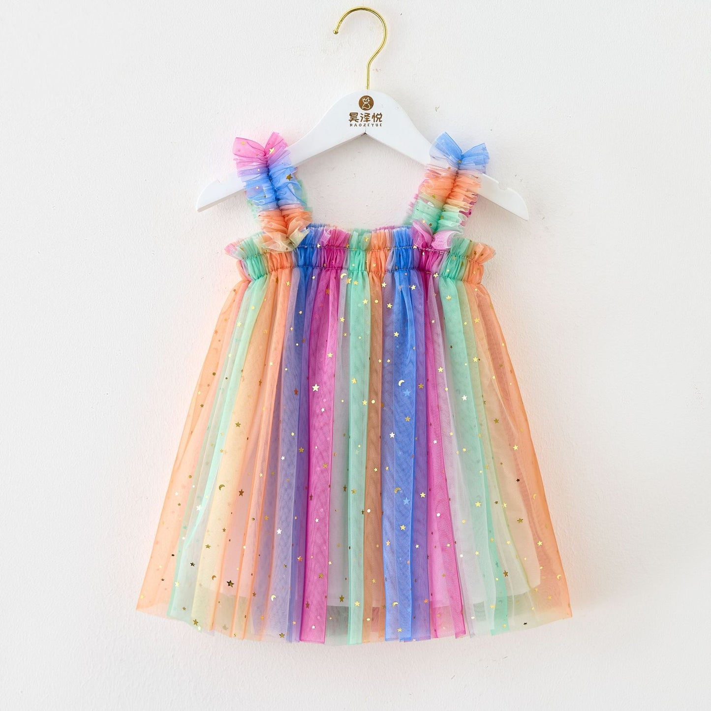 Vestido de tul de colores para niños 