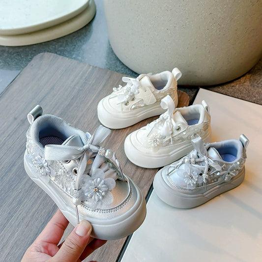 Girls' Floral Sneakers