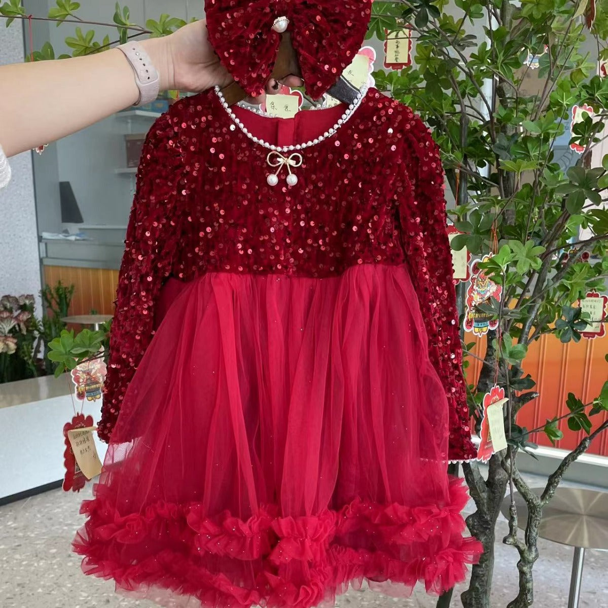 Children's Christmas Sequin Dress