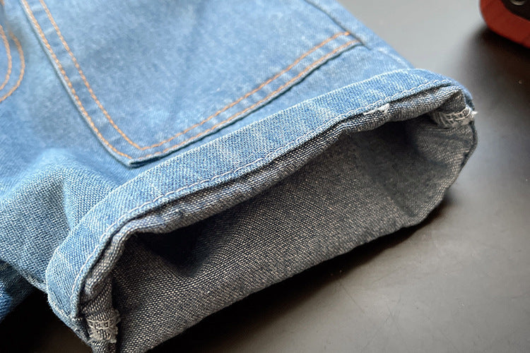 Men's Children's Set Stripes and Jeans