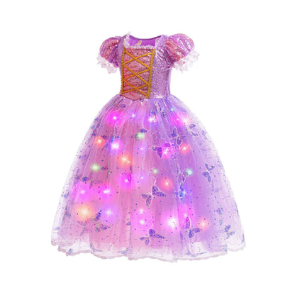 Sparkly Purple Party Dress + Accessories