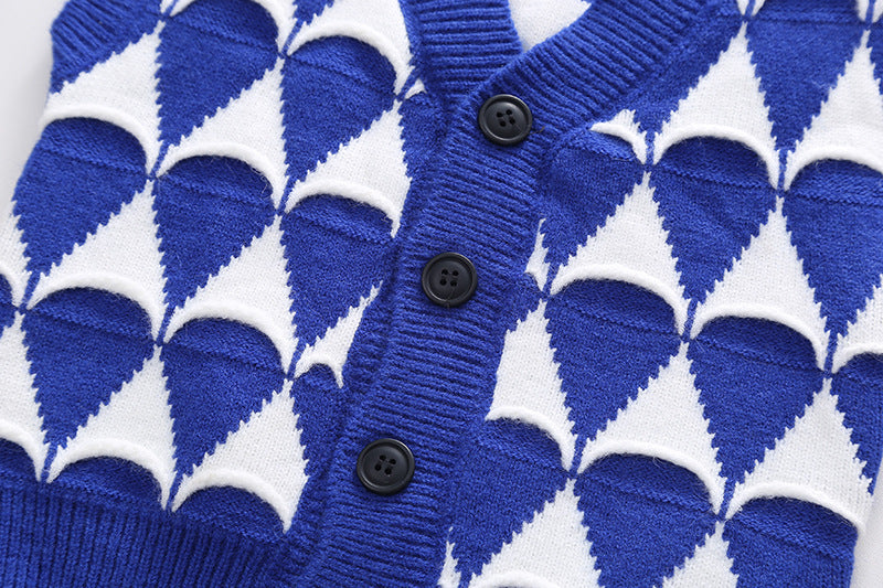 Boys' 3-Piece Set with Knitted Vest