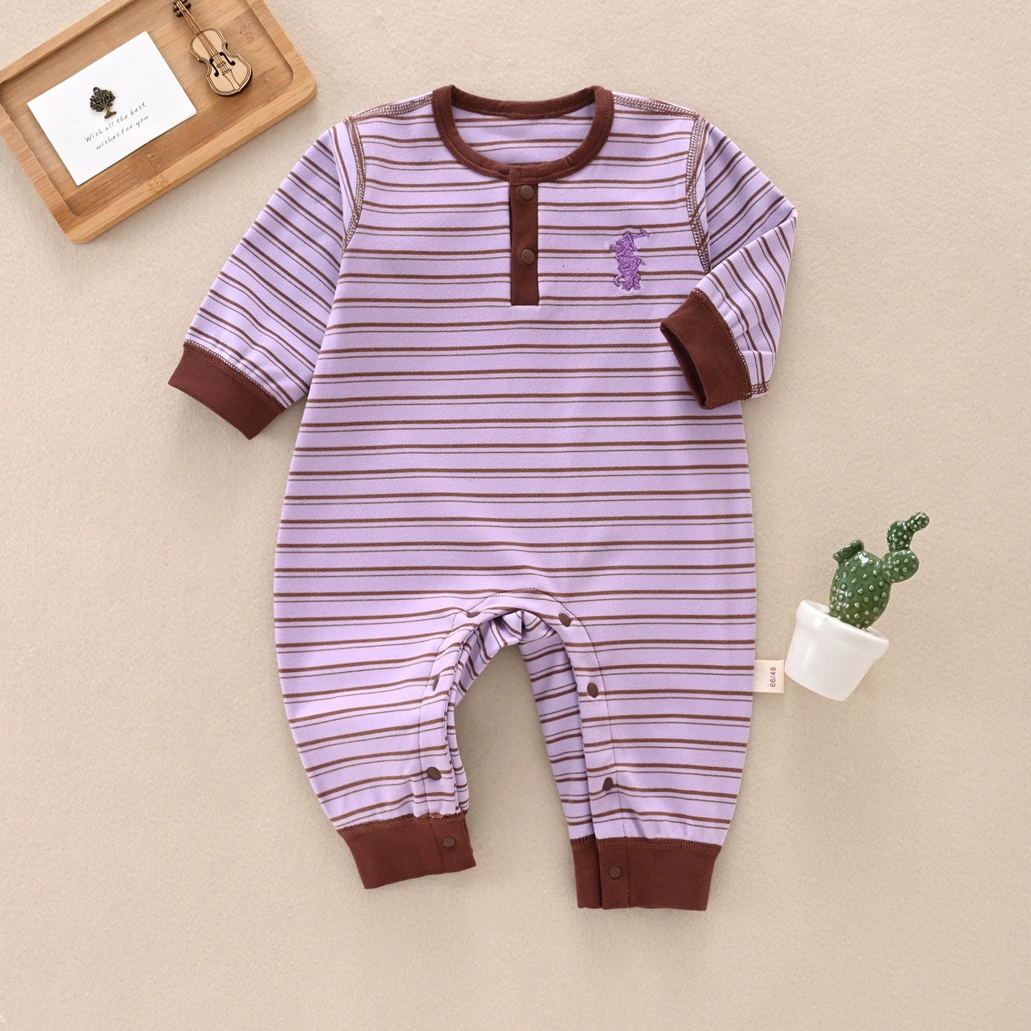 Children's Striped Polo Jumpsuit