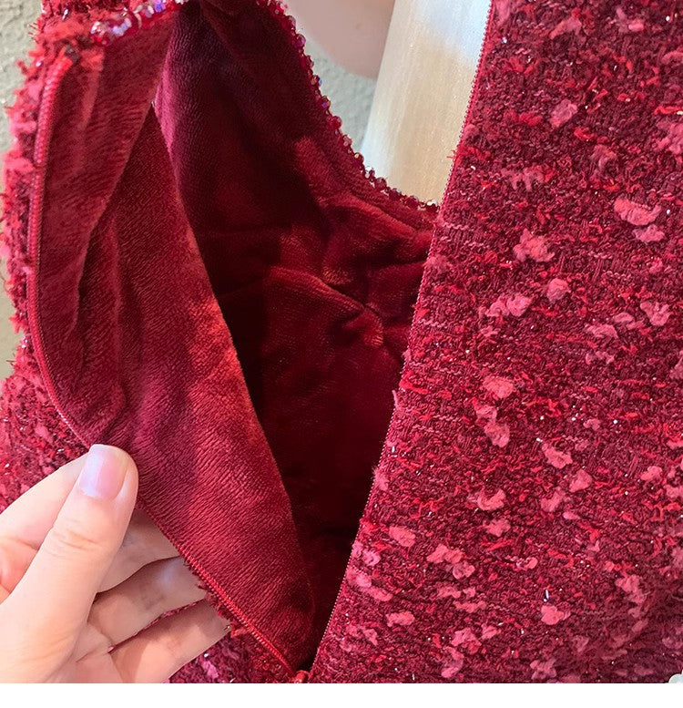 Children's Sequin Bow Dress