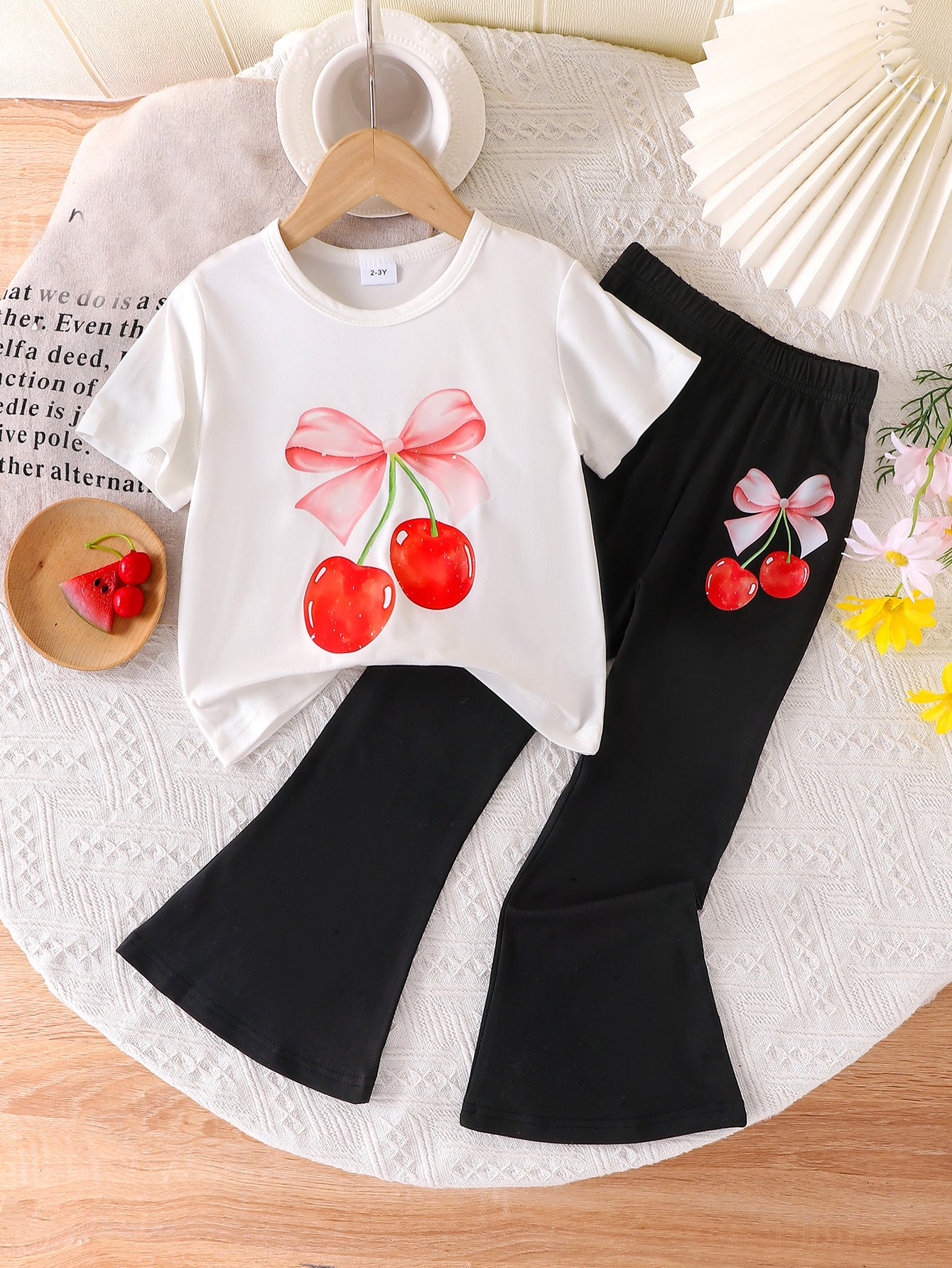 Conjunto de cerezas para niñas 