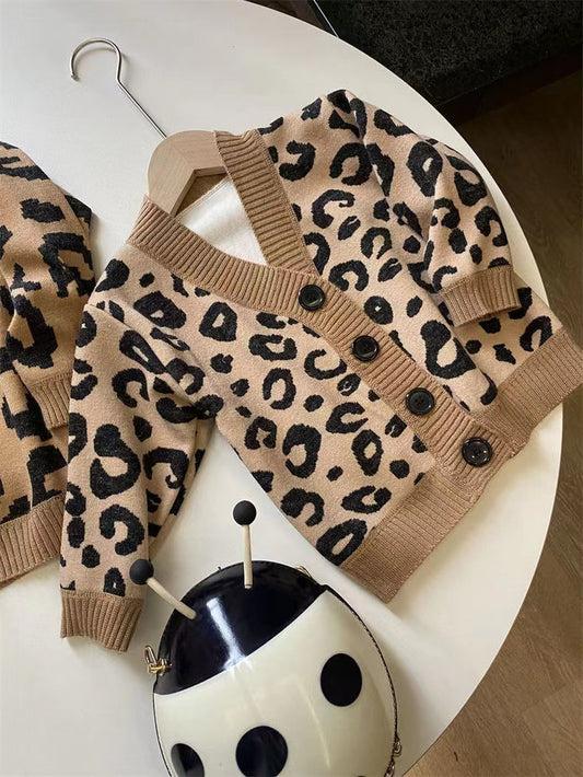 Blusa infantil de leopardo de verano para mujer 