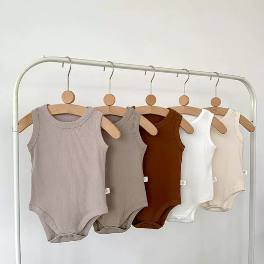 Summer Ribbed Baby Bodysuit