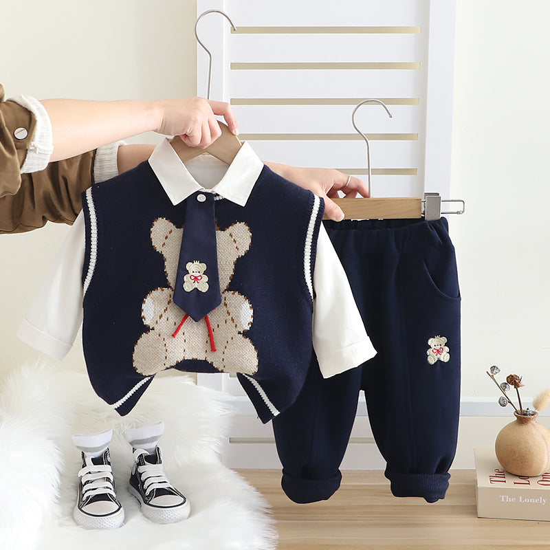 Boys' 3-Piece Teddy Bear Set
