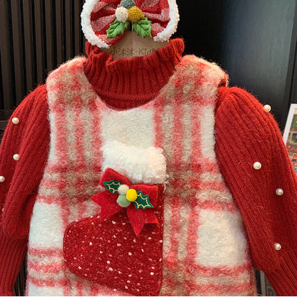 Christmas Red Children's Dress