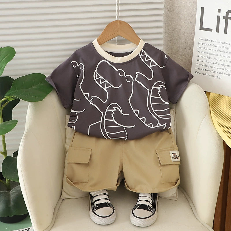 Boys' Summer Dinosaur Outfit