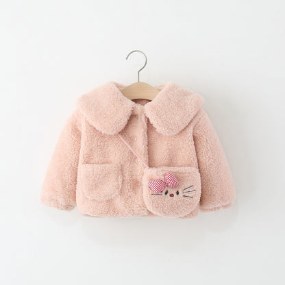 Children's Bear Jacket with Pouch