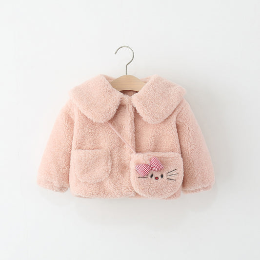 Children's Bear Jacket with Pouch