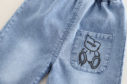Boys' Bear and Jeans Outfit