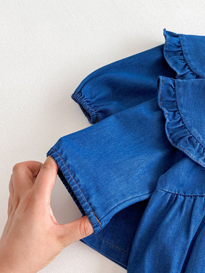 Body/ Denim Dress with Collar
