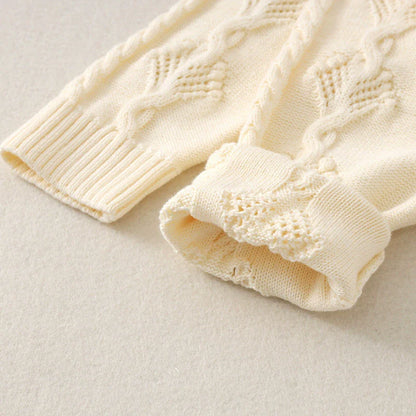 Beige Knitted Children's Jumpsuit